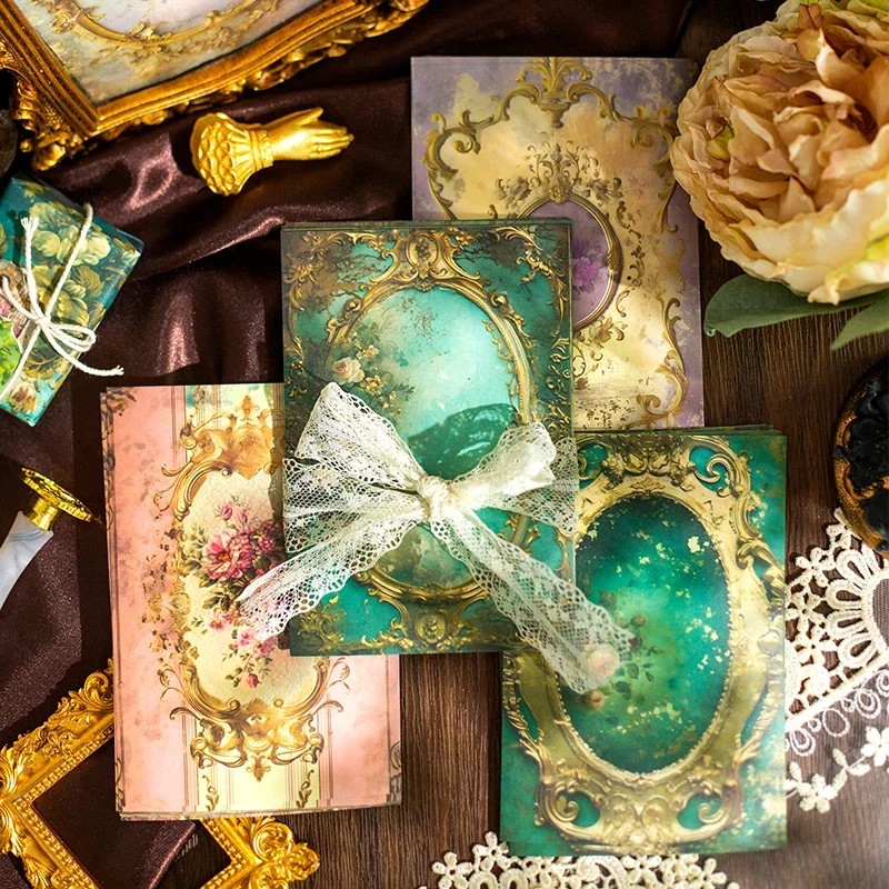 

30Sheets Handwriting Decoration Account Rococo Palace European Sticky Material Paper Handbook