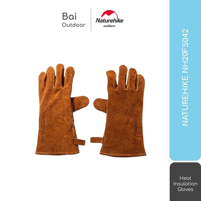 Sarung Tangan Safety Kulit Naturehike Nh20Fs042 Tahan Panas Outdoor