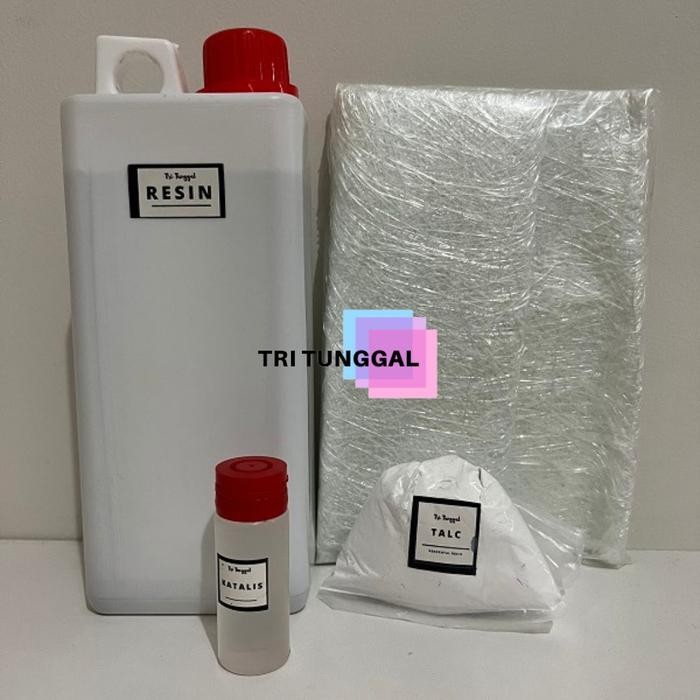 ---- Resin Paket 1000gr Komplit Bening Merah Lebih Hemat Paketan Resin