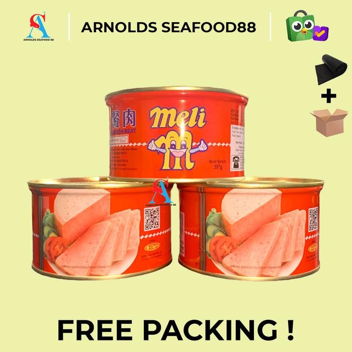 

New mili luncheon pork canned meat 397g