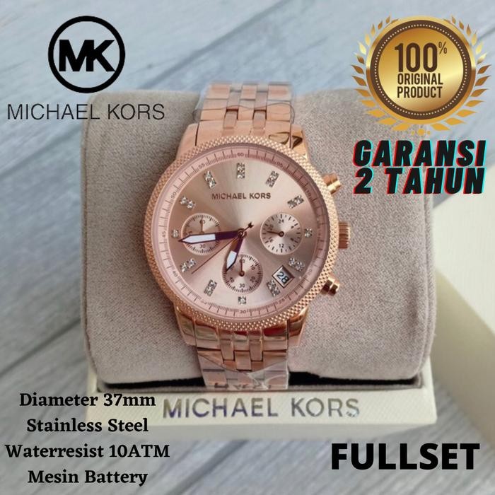 [ORIGINAL] Jam Tangan Wanita Michael Kors MK6077 Rosegold Original