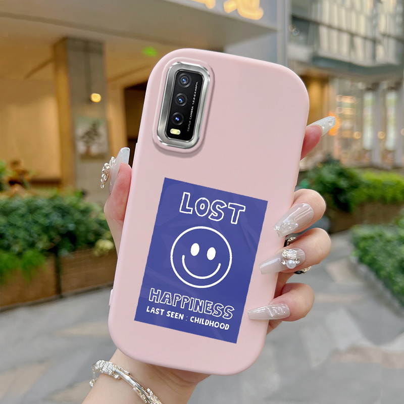 Casing Hp Untuk VIVO Y20 Y20i Y20s Y20T Y12s Y12a Case Casing cantik Emoji tas Kasing HP Silikon Sof