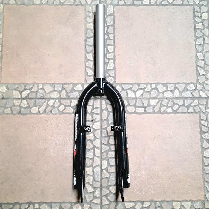 FORK GARPU BMX UNITED HITAM BESI 28.6 OVER SIZE TANPA DRAT sparepart sepeda termurah