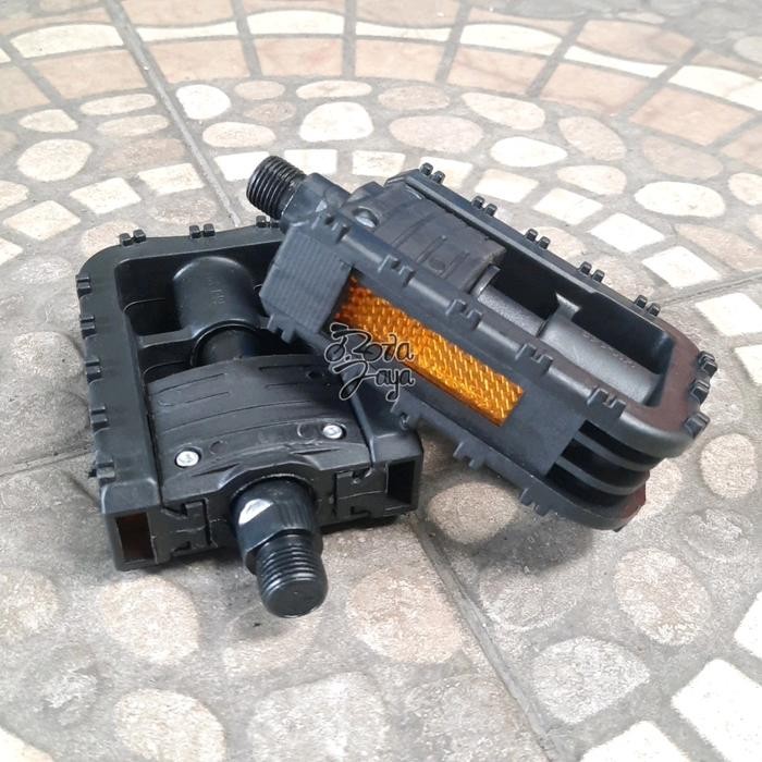 PEDAL LIPAT SEPEDA FOLDING sepeda LIPAT PLASTIK HITAM sparepart sepeda termurah