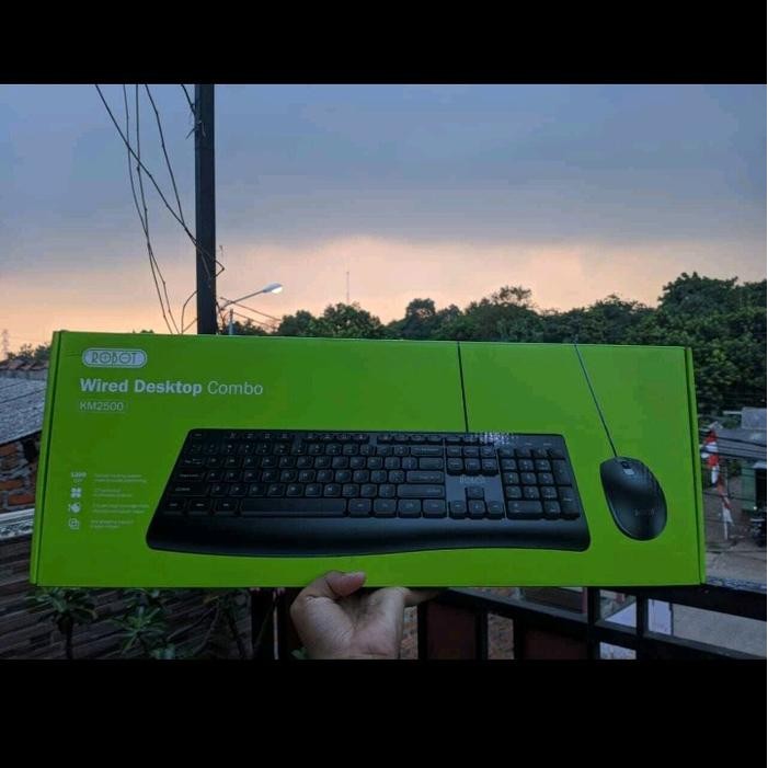 Keyboard Robot Km2500+Mouse Combo Wired