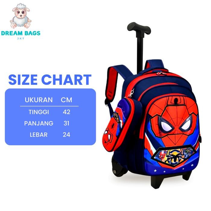 Tas Trolley Anak Sekolah Import Laki Sekolah Sd Tas Koper Anak