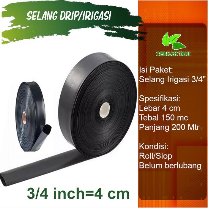 Selang Drip Selang Irigasi 4 Cm Panjang 200 Meter Cap Arjuna