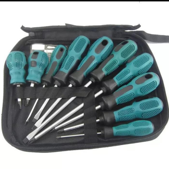 Set Obeng Magnet Kombinasi Obeng Plus Minus