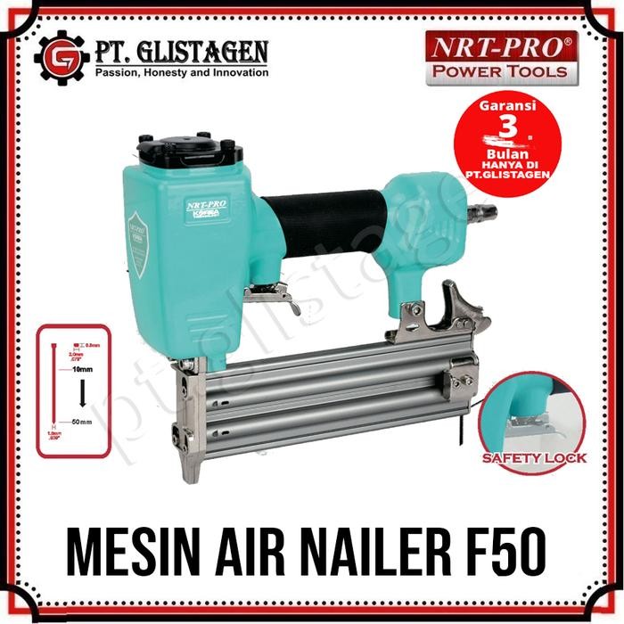 Nrt-Pro F50 Mesin Paku Tembak Angin F50 Air Nailer Stapler 2 In 1 Nrt Pro 5057 Hd