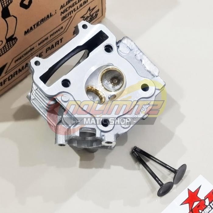 Promo Head Brt Racing Cnc Porting Klep 28/24 Nickel Bronze Mio Sporty