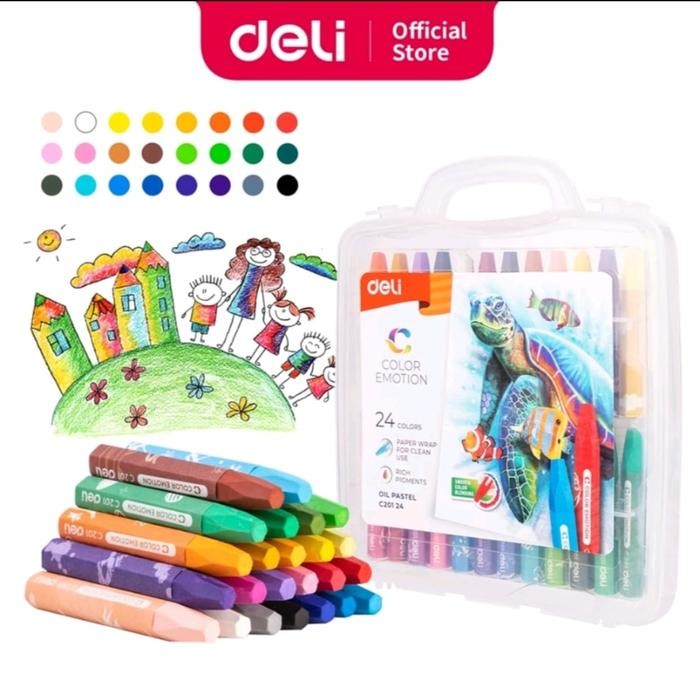 

DELI OIL PASTEL CRAYON 24 WARNA