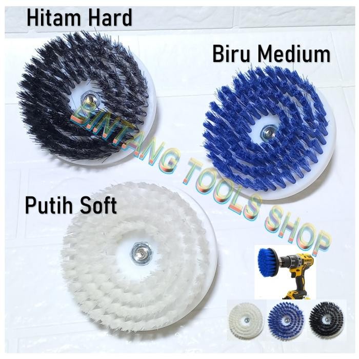 Sikat Mata Bor Untuk Sofa dan Karpet Round Brush Sikat Lembut