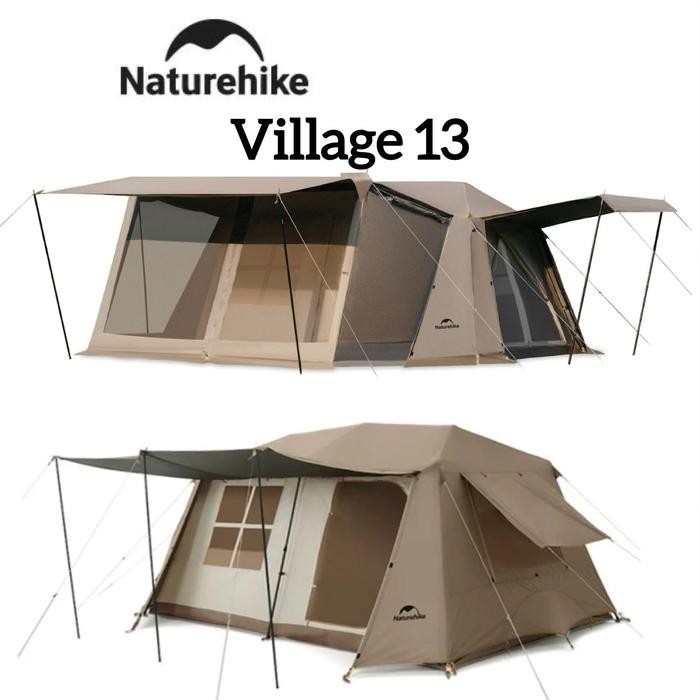 Tenda Naturehike Cnh22Zp004 Village 13 Tenda Ing Kapasitas 5-8 Org