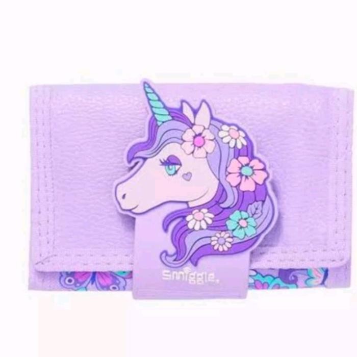 Smiggle Dompet Hey Unicorn Violet/Wallet Smiggle/Uni Violet Wallet/Kado