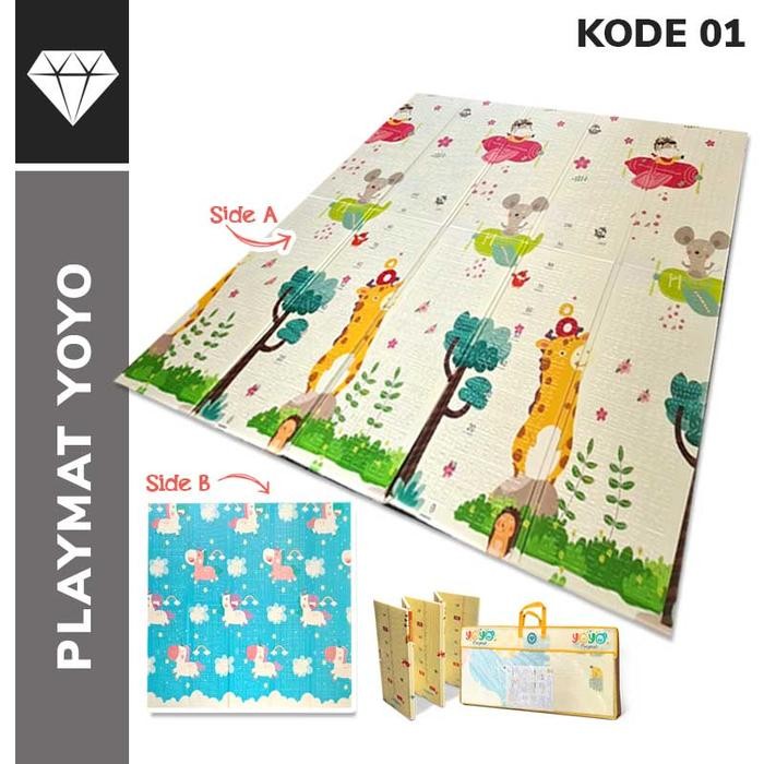 [Csi] Playmat / Matras Bayi Lolo Dan Yoyo 120X180/150X180/180X200 (1Cm) - Full Collection.