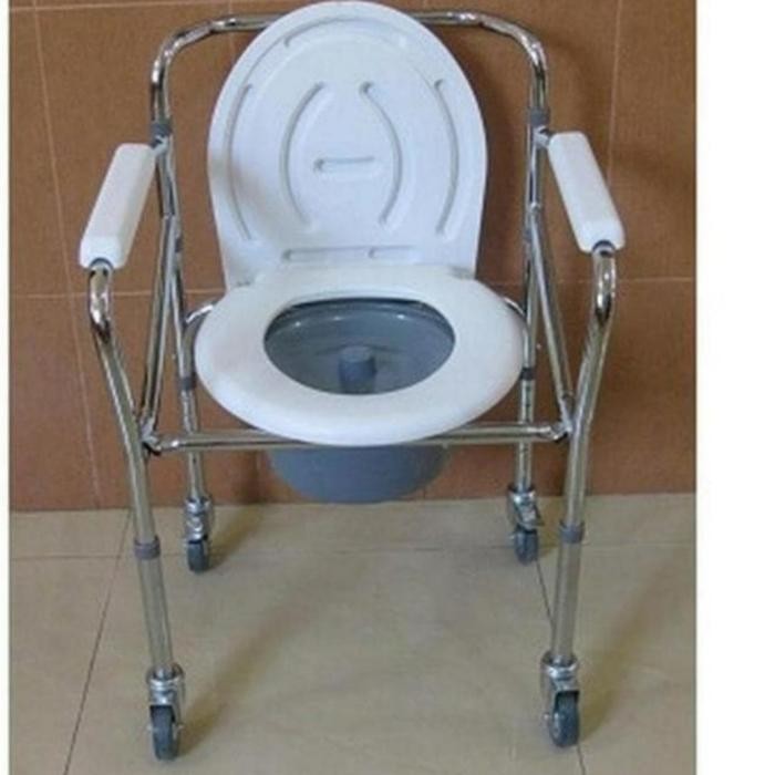 Kursi Bab Roda/Kursi Toilet Commode Chair Roda Kursi Puk Lansia