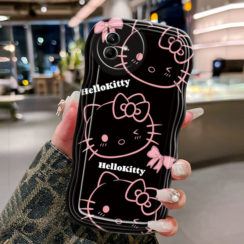 Casing Hp Untuk Samsung Galaxy A04 A04E A04s F04 M04 Case Casing Lukisan Animasi HP Kesing gelombang