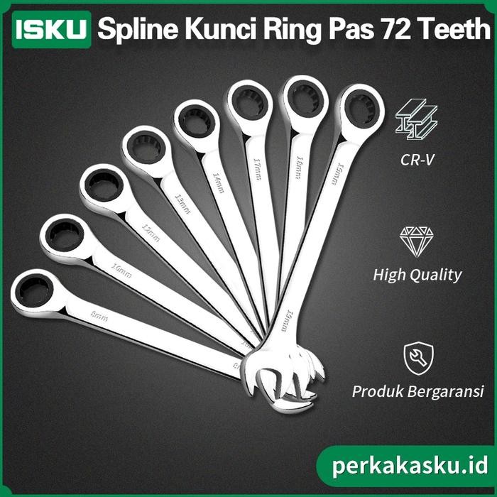 Kunci Ring Pas Rachet ISKU COMBINATION RACHET Ring Pas Ratchet