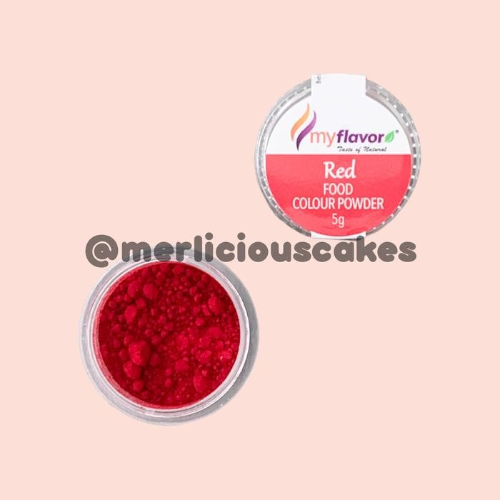 

Red Food Colour Powder My Flavor Pewarna Makanan Bubuk 5 Gram