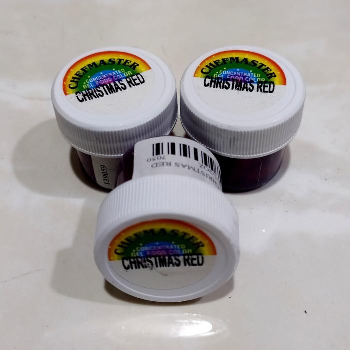 

Chefmaster Christmas Red Color / Pewarna Makanan Christmas Red 0,5oz