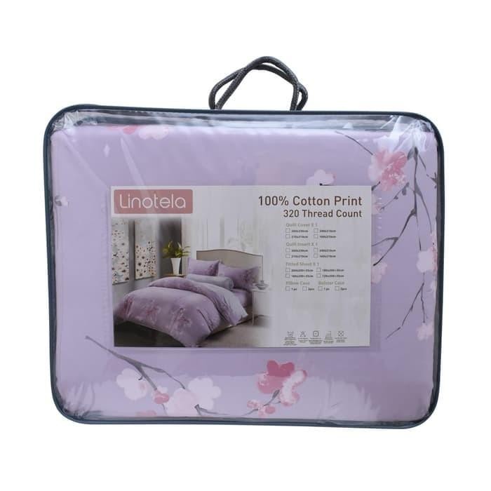 Linotela Set Seprai Calantha - Ungu