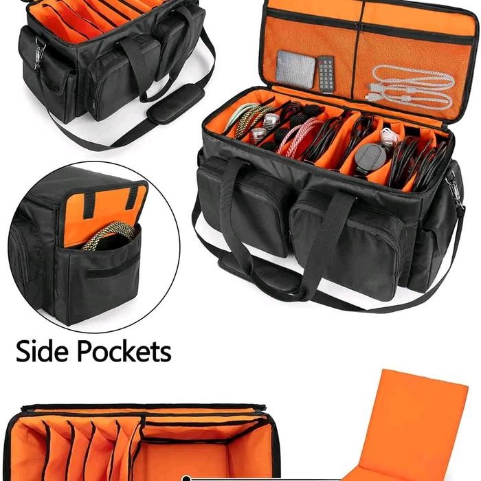 Tas Penyimpan Perporma Peralatan Dj - Tas Dj - Multifungsi Multi Kompartemen