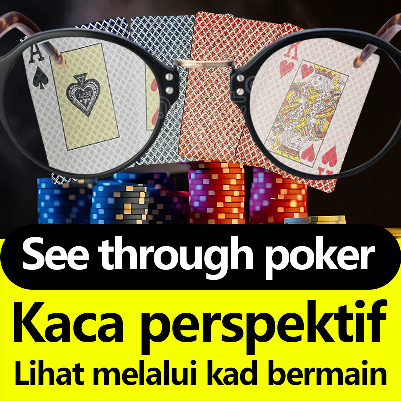 Perspective Texas Poker Look Through Poker Back Special Contact Lens Suitable for Bicycle Poker