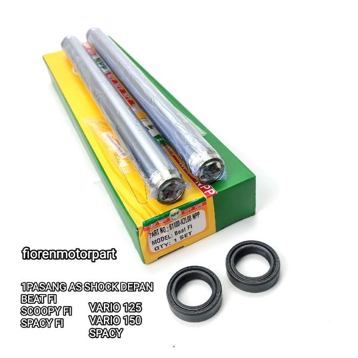 As Shock Depan + Seal Shock 1Pasang Kzl Beat Fi Scoopy Fi Vario 125 Vario 150 Spacy Ori Npp Nippon