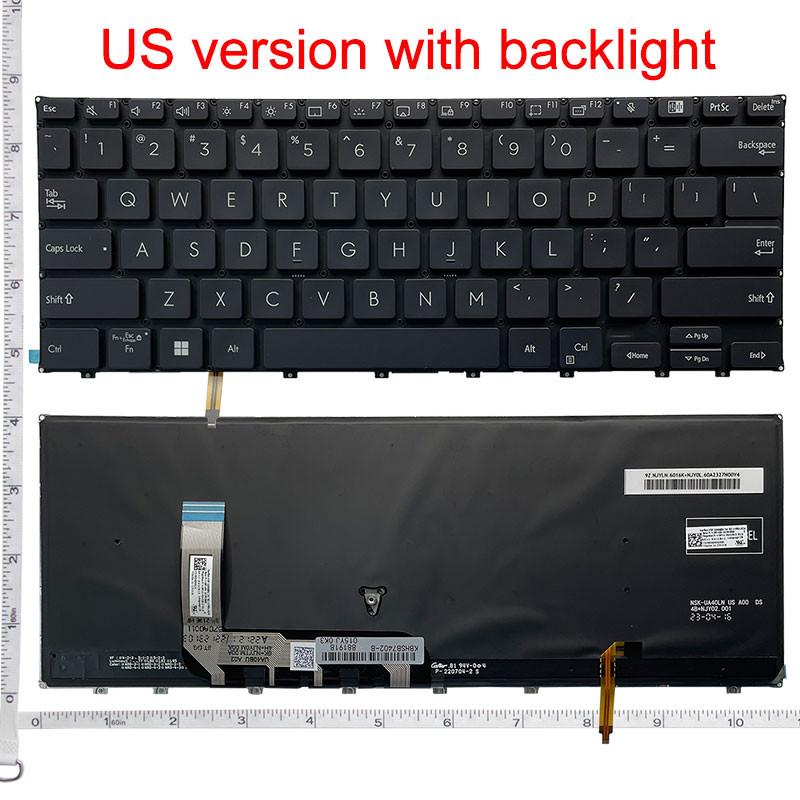Backlit Keyboard for Asus ExpertBook Flip B7 B7402 B7402F B7402FEA B7402FBA B7402FVA Laptop Keyboard