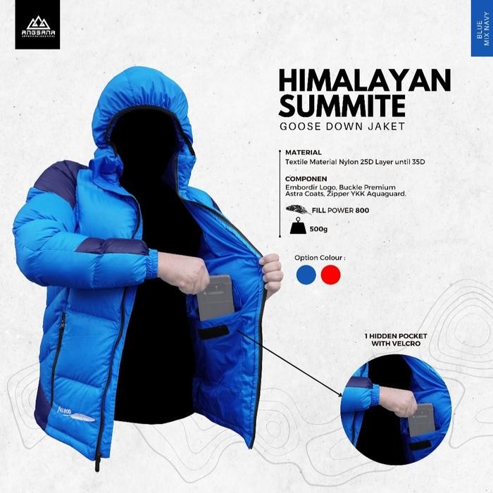 Jaket Bulu Angsa Angsana Seri Himalayan Summite Real Goose Down