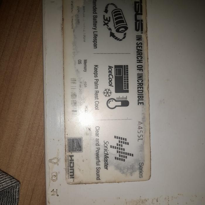 Jual mainboard asus A455L core i5-5000u