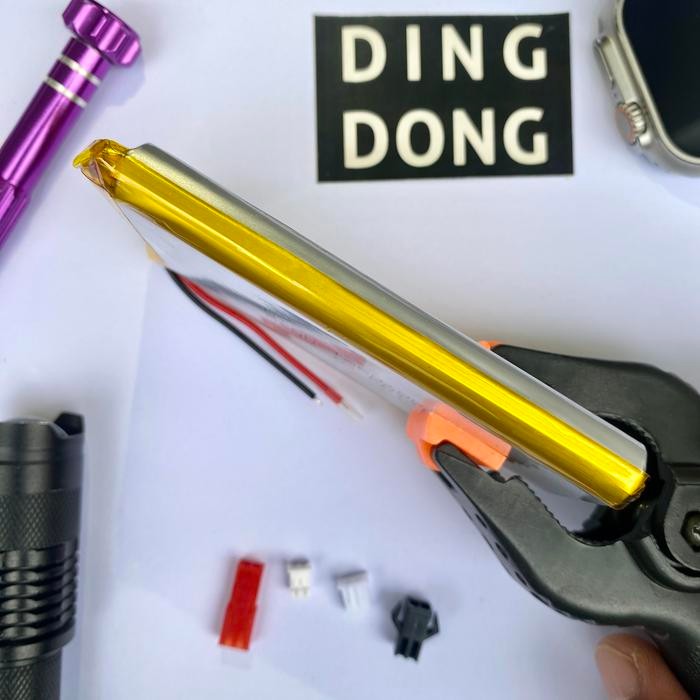 BATERAI LITHIUM 10000mah 1260100 3.7v 37wh 10cm x 6cm TEBAL 1.2cm BATRE LIPO POLYMER 10000 MAH 10 x