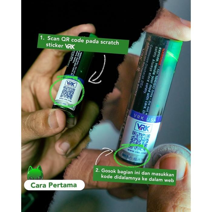 Baterai 18650 VRK 2500 mAh - Battery VRK 2500 mAh