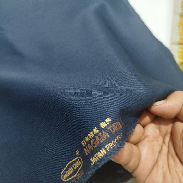 (Allthebest) Nagata Drill Biru SMP Kain Seragam Sekolah Kain Celana SMP Kain Celana Biru Kain