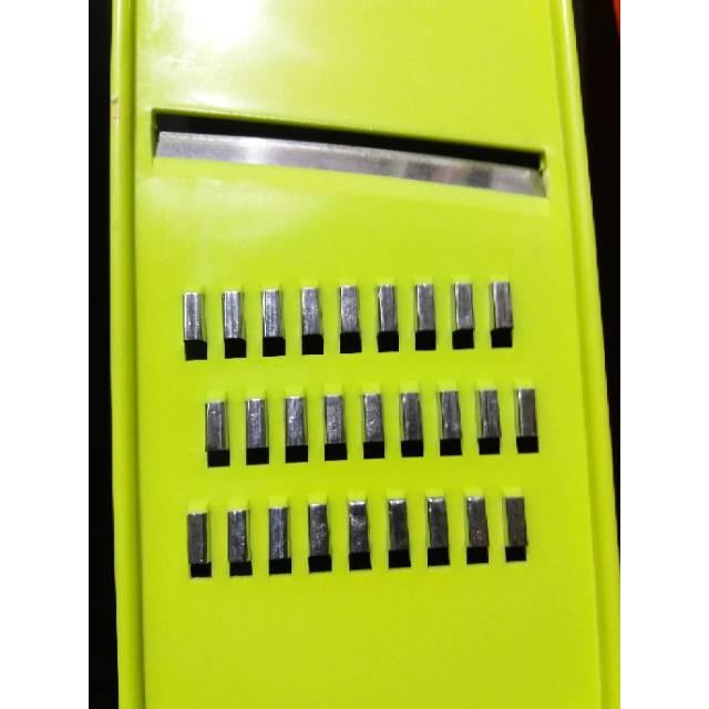 (Allthebest) (1 pcs) Parutan Wortel Kentang Keripik Singkong Multifungsi model 2 in 1 bahan plastik