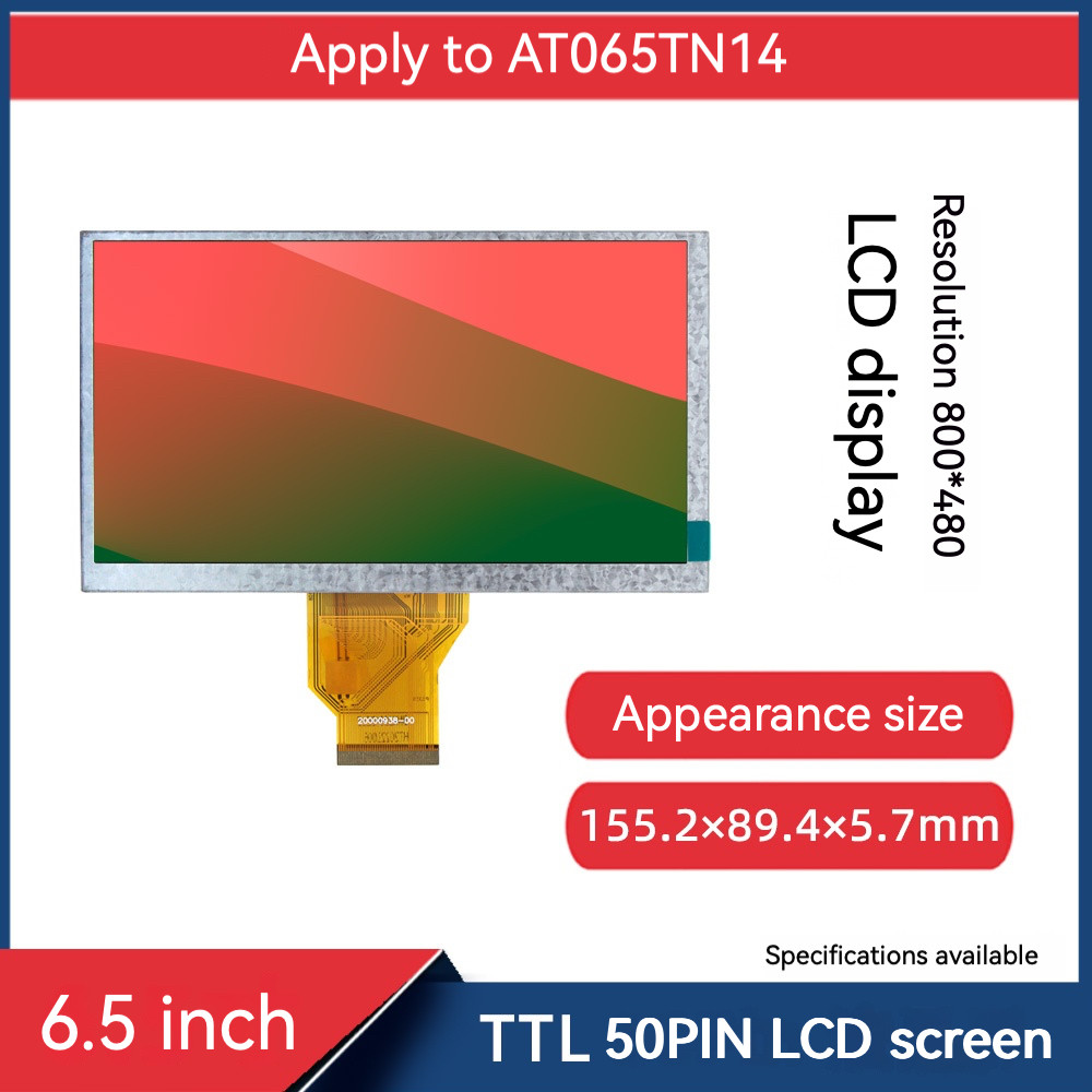 6.5 inch TTL50Pin800 * 480 LCD screen suitable for AT065TN14 AA065001001 2000093800  touch display s