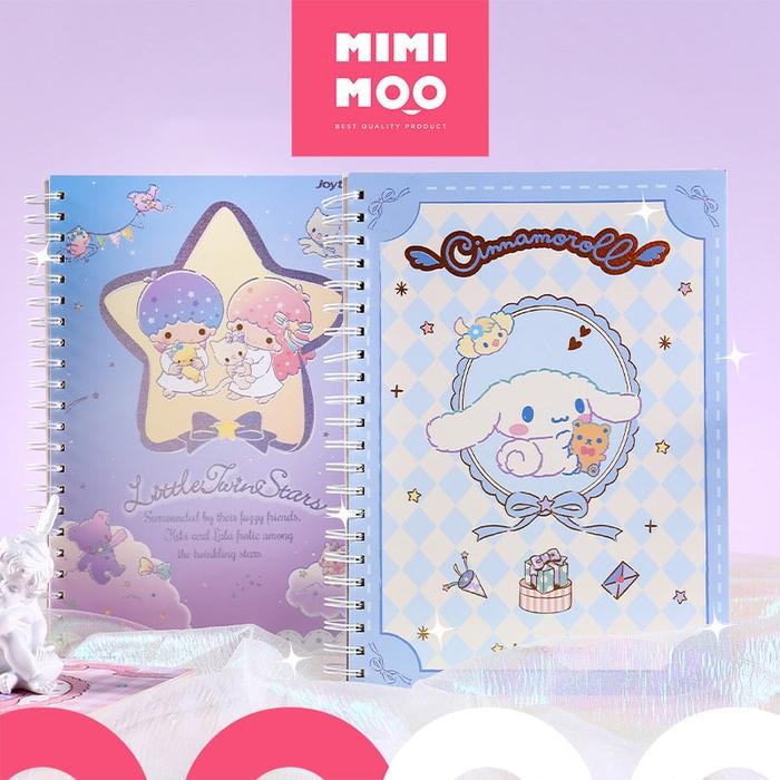 

READY MIMIMOO Buku Tulis Ring Book Motif Sanrio Cinnamoroll Kuromi NEW