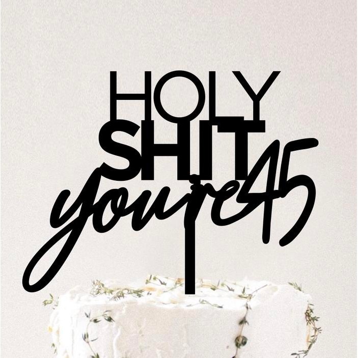 Custom Cake Topper Akrilik Tulisan Huruf Acrylic Topper Kue