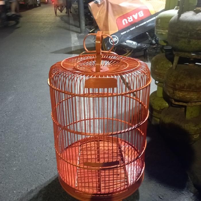 kandang bambu Kenari Perkutut diameter 36cm
