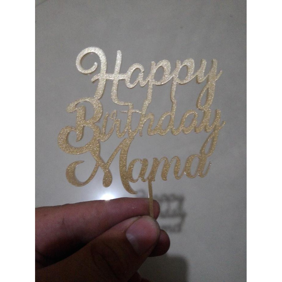 Cake Topper Mini - Custom tulisan
