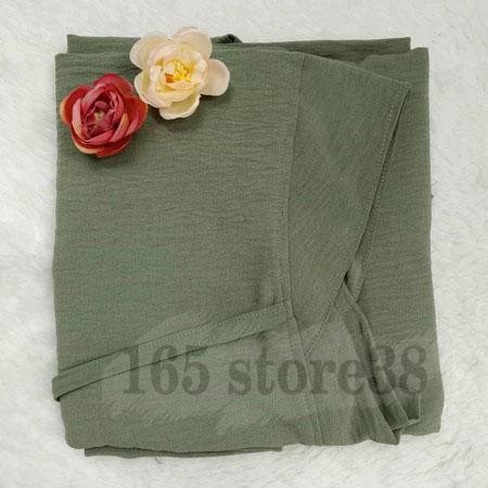 (Allthebest) Hijab/Jilbab/Khimar Pad Antem Jumbo Crinkle Syari Bergo Soft Pad Antem Aisyah