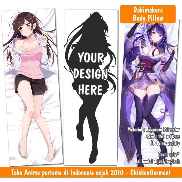 Sarung Bantal Dakimakura Custom - Editing & Optimasi Desain
