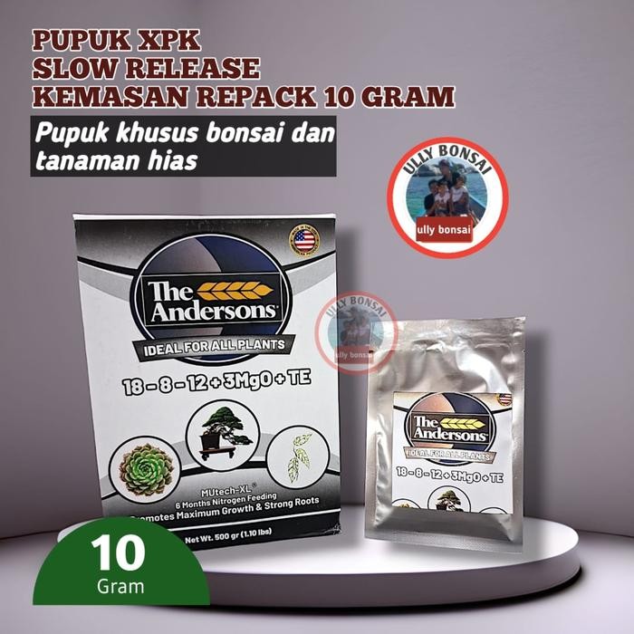 Pupuk Anderson Slow Release Untuk Bonsai Dan Tanaman Repack 10 Gram