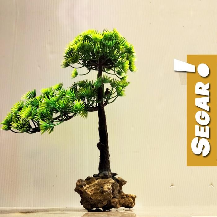 Bonsai Afrika Tanaman Plastik Aquascape Hiasan Aquarium Ikan Hias