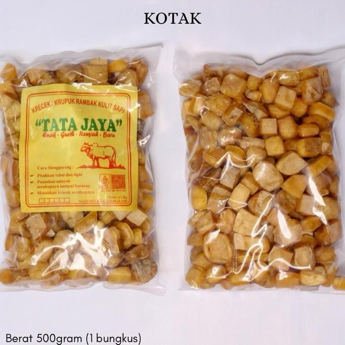 

Dorokdok Krecek Rambak Tatajaya Kotak Kerupuk Kulit Sapi Asli Mentah