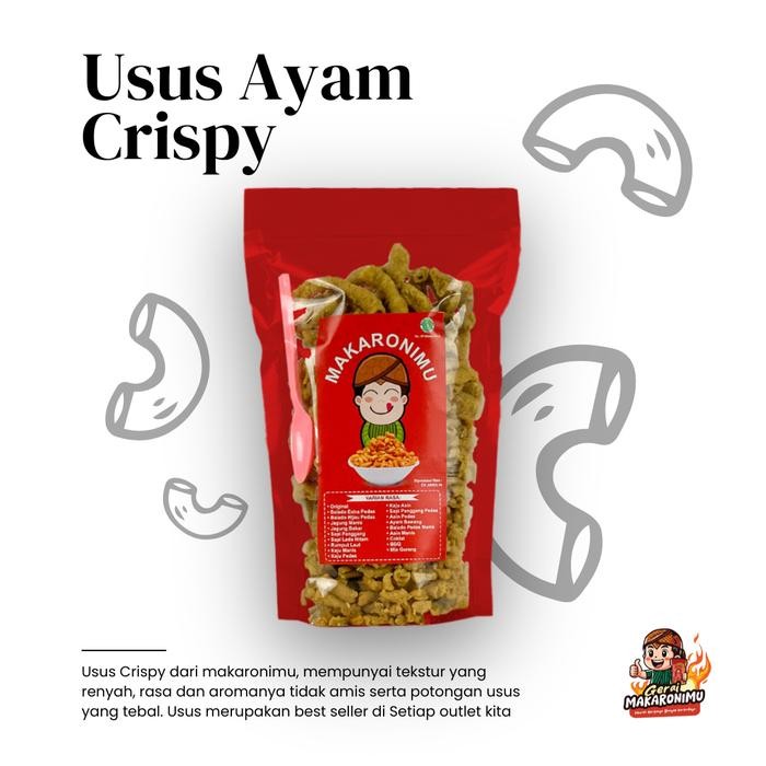 

Gerai Makaronimu USUS CRISPY Usus Pedas / Usus Pedas Daun Jeruk / Pedas / Usus Ayam
