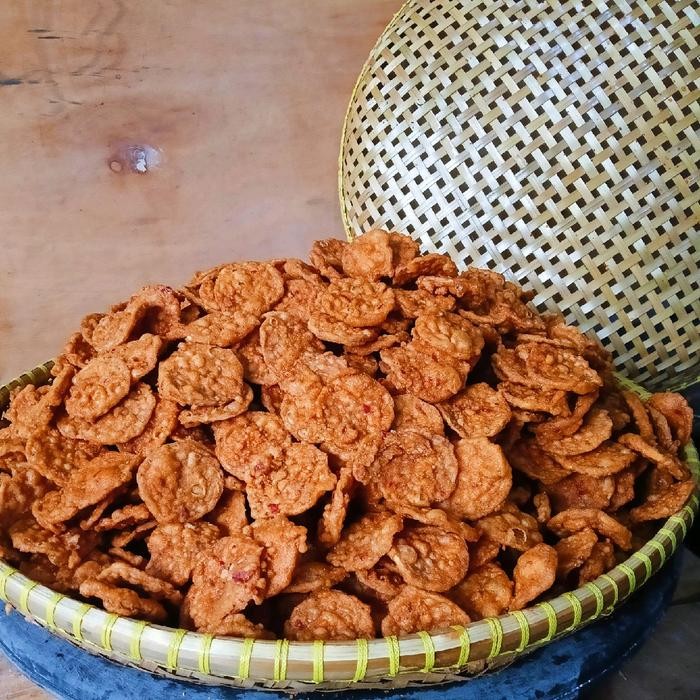 

Keripik tempe bocil pedas 1kg