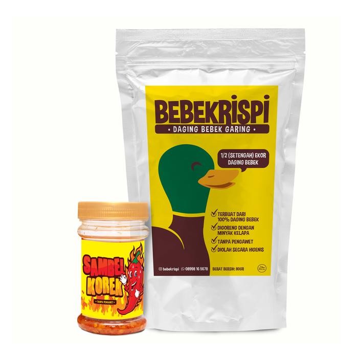 

Paket Combo Bebekrispi 1/2(Setengah) Ekor + 1 Botol Sambal Extra Pedas