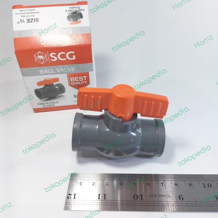 SCG Ball Valve/Stop Kran 1/2" in Pvc/Balpalev/Bol valve/Stop Keran 1/2