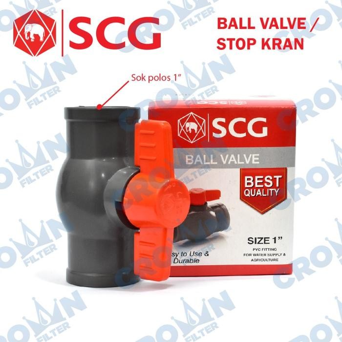 [SCG] Stop Kran / Ball Valve PVC 1" SCG